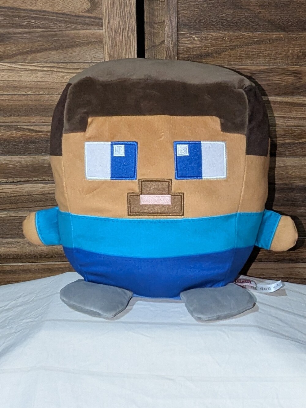 Mattel Minecraft Cuutopia Steve Plush 10-Inch Rounded Character Pillow